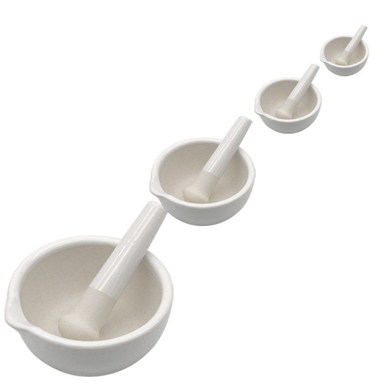 陶瓷研钵小号器具磨药器捣药药杵子研磨棒药片罐捣蒜器捣药瓷碗