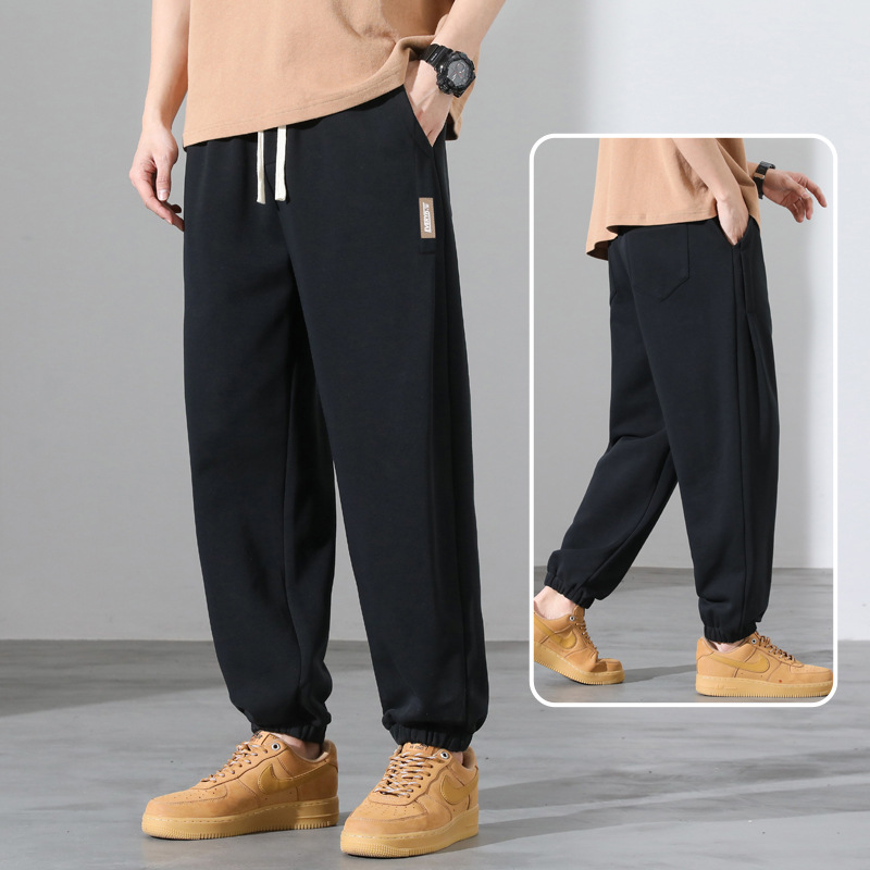 Autumn and Winter Sweatpants Men's Loose plus Size Sports Pants plus-Sized plus-Sized Fat Spring and Autumn Men's Casual Pants Men