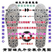 磁疗按摩鞋垫脚底穴位硅胶男女足底运动透气养生能量磁石