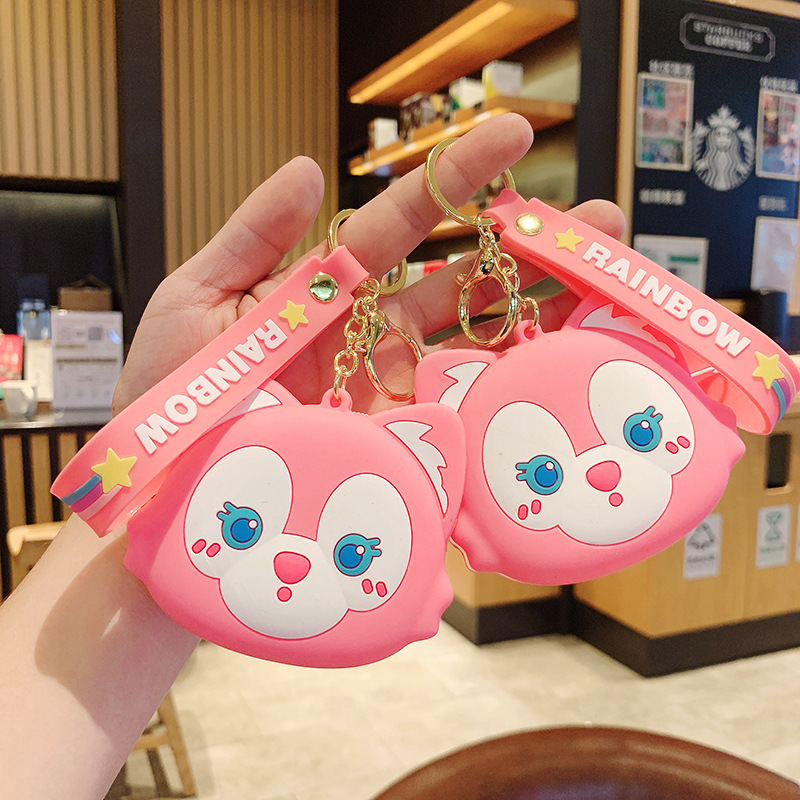 Beibei Fox Coin Purse Child Storage Mini Couple Schoolbag Small Pendant Keychain Cute Key Chain Ornaments