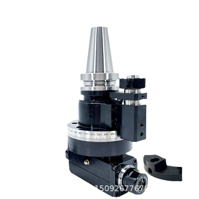 cnc加工中心90度角度头bt40 er侧铣头bt50双头双输出直角铣头