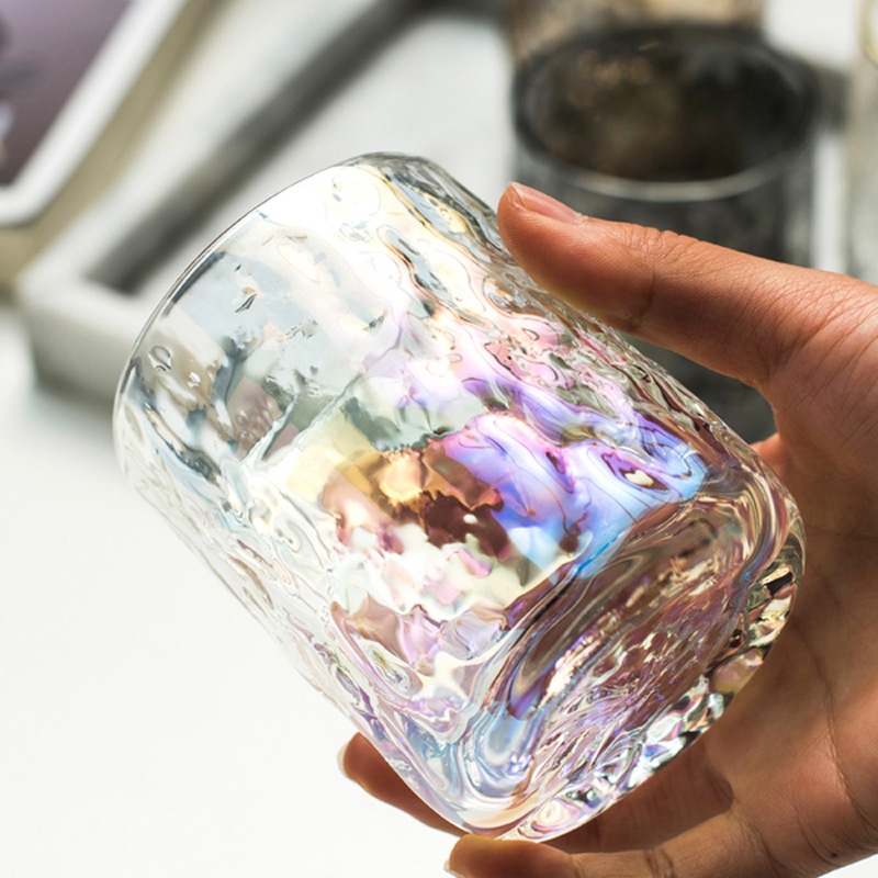 Internet Celebrity Thickened Water Cup Creative Drink Cup Factory Wholesale Good-looking Ins Style Japanese Style Household Tree Pattern Glass Cup