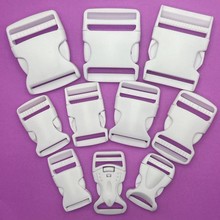 厂家直销白色全新料1-5cm塑料插扣调节腰包安全书包扣现货供应
