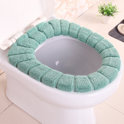 Winter Thickened Toilet Seat Toilet Seat Cushion Nordic Style Toilet Mat Household Toilet Seat Universal Closestool Cushion Washable