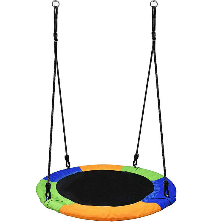 厂家批发儿童秋千swing圆形100cm牛津布秋千吊床孩子玩具