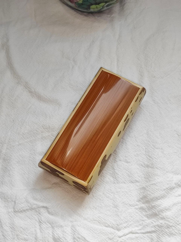 竹蛉虫具配件小林艺斑竹梅妃穿条鱼款竹制竹蛉盒金钟盒鸣虫盒蛉子