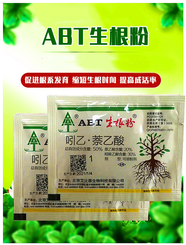 abt1号生根粉生根壮根发根花卉苗木扦插移栽艾比蒂生根剂