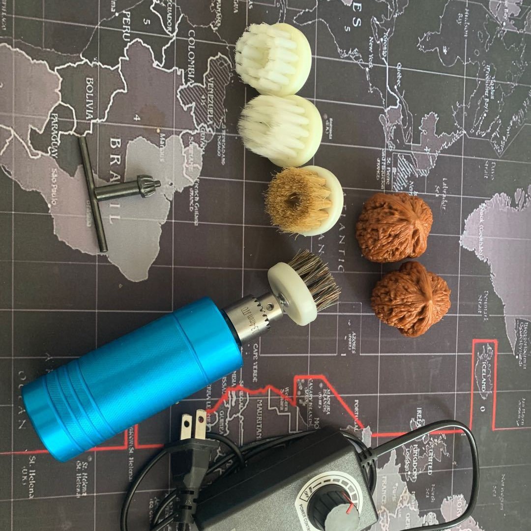 电动文玩刷金刚菩提核桃抛光包浆盘串珠机全自动刷子盘玩神器机器