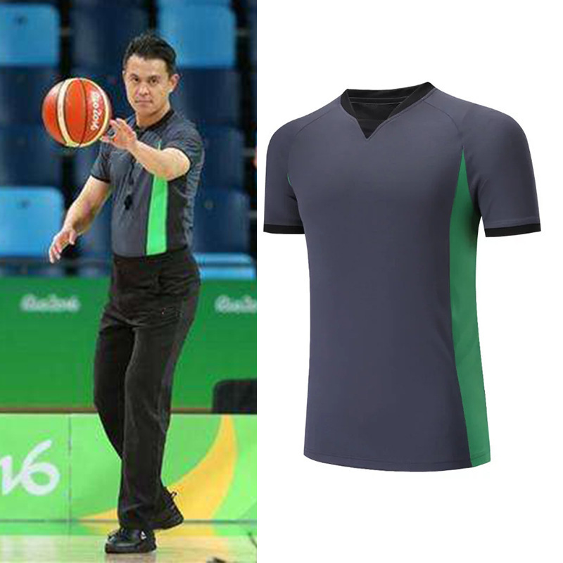篮球裁判服上衣短袖服装衣服体育运动篮球教练裁判员男女衣服印制