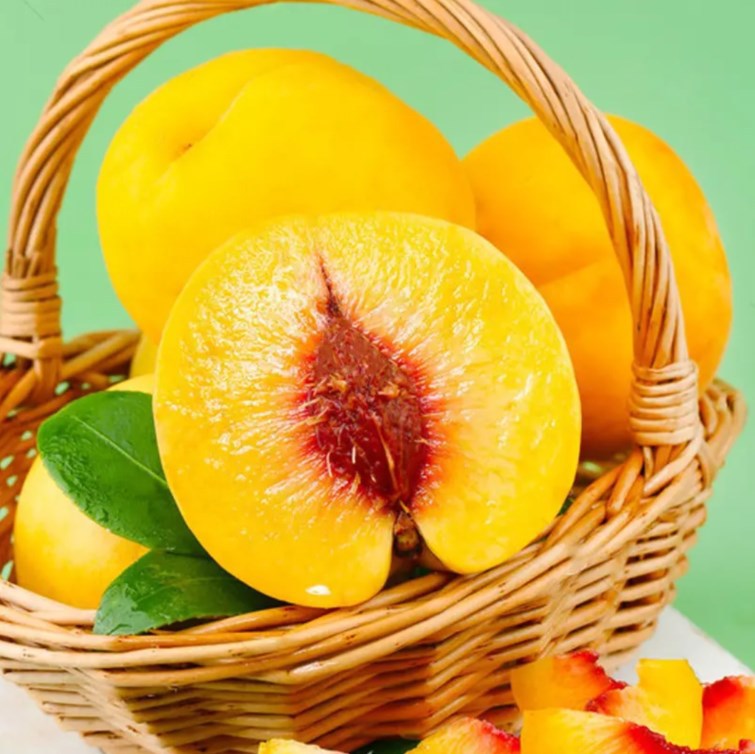 山东 红心锦绣黄桃5斤礼盒包装 顺丰包邮 香甜爆汁黄肉新鲜应季水