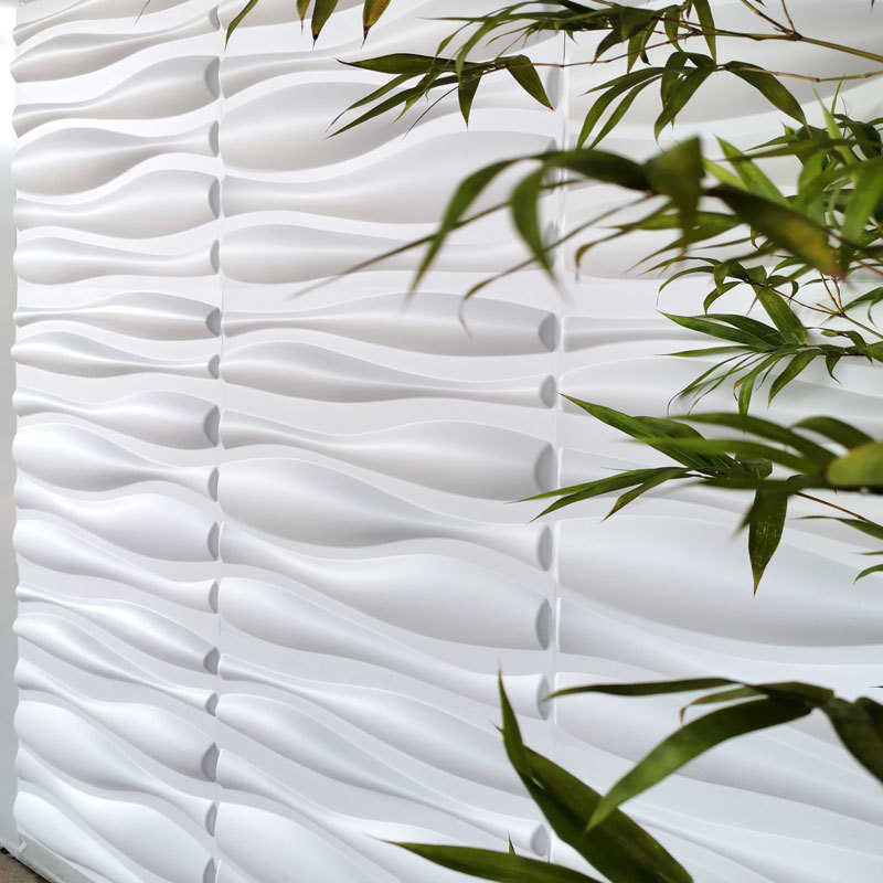 工厂直销pvc三维板背景墙凹凸造型3d墙贴 立体浮雕塑胶墙板高分子