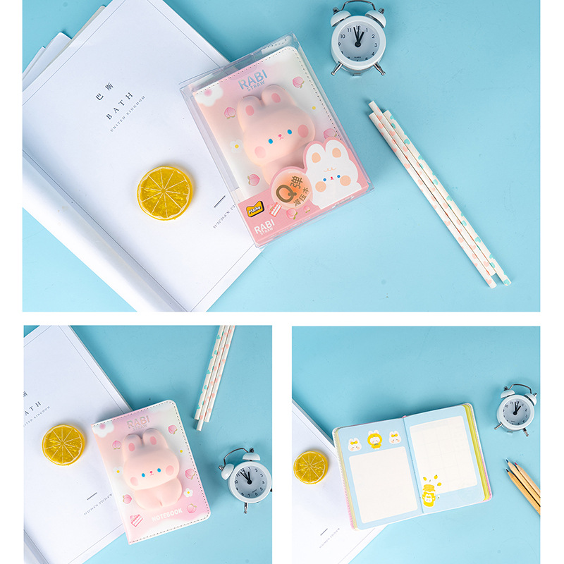 麦和吉吉猪苏打兔减压笔记本a6创意解压手帐本学生日记本彩页本