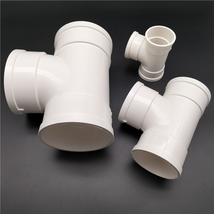 pvc排水管件 pvc平四通 多规平面四通 pvc管材管件批发