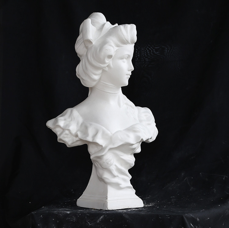 西洋少女石膏头像美术素描雕塑模型婚礼摄影装饰道具居家摆件雕像