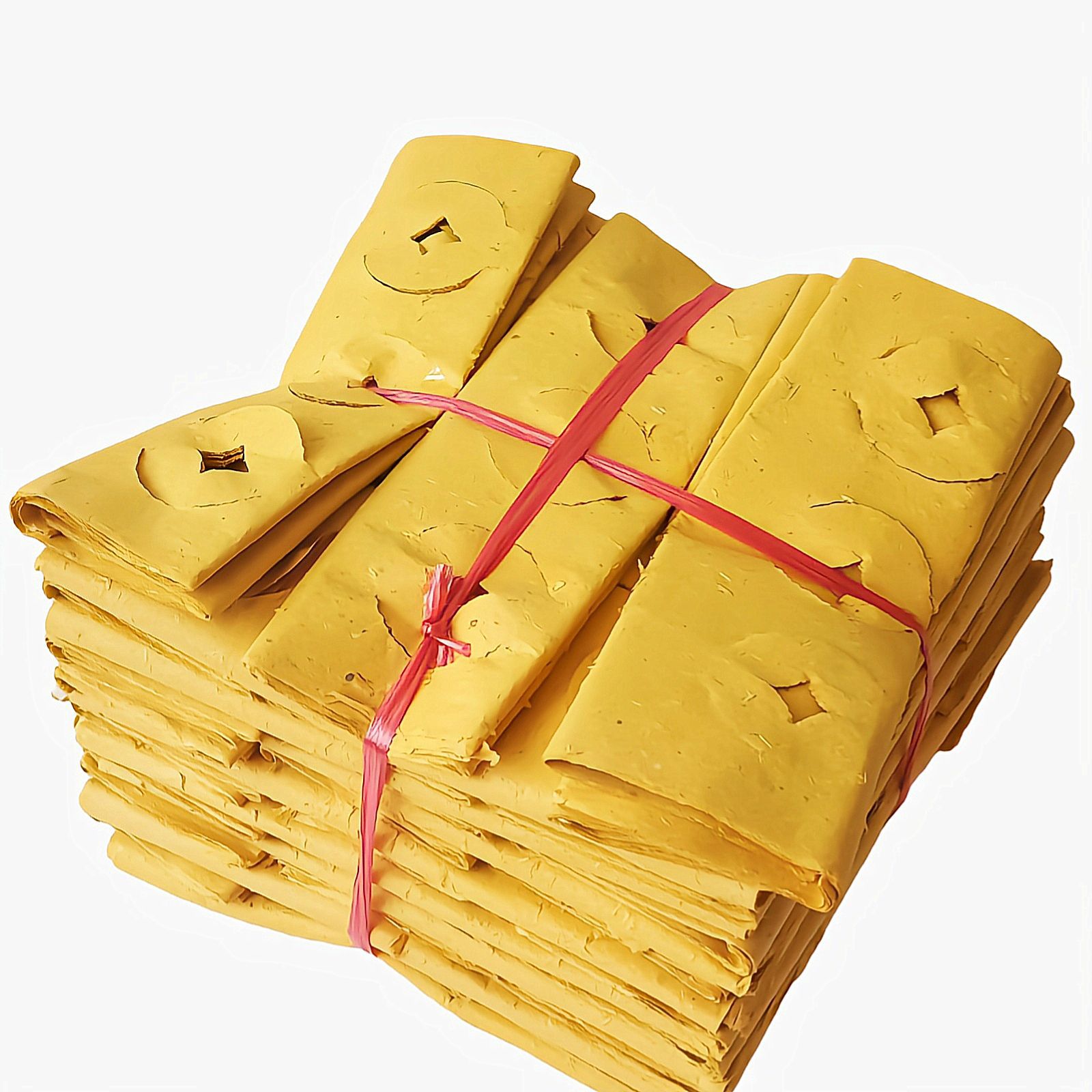 烧纸祭祀用品祭祖上坟元宝金条传统打眼黄纸清明中元节扫墓纸钱