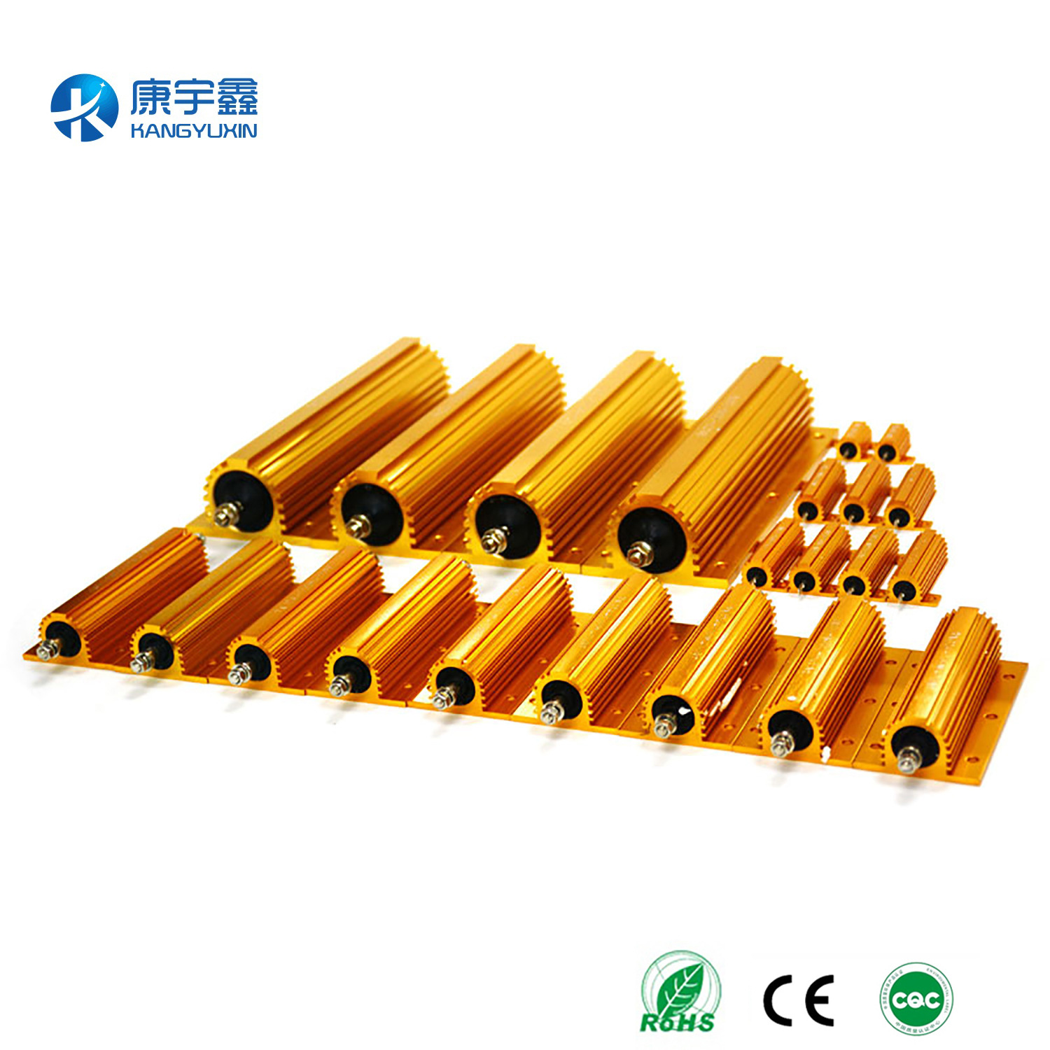 厂家一件起批rx24黄金铝壳电阻制动刹车电阻100w5r01r
