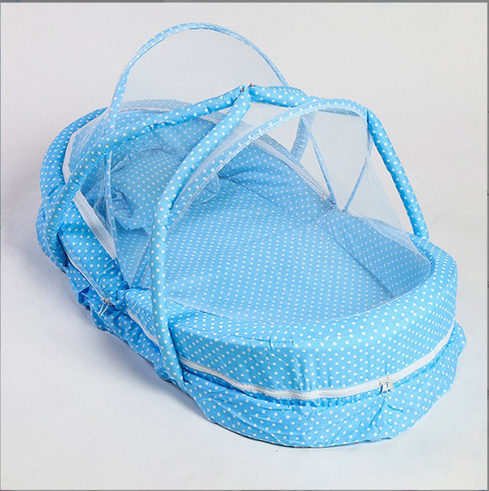 Baby Portable Baby Bed in Bed Removable with Mosquito Net Factory Travel Foldable Crib Cabas