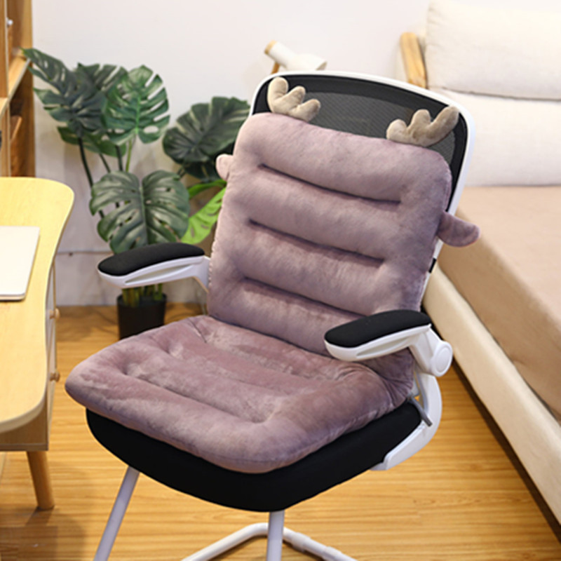 连体坐垫靠背腰靠一体办公室久坐椅子座垫加厚椅垫汽车学生通用座