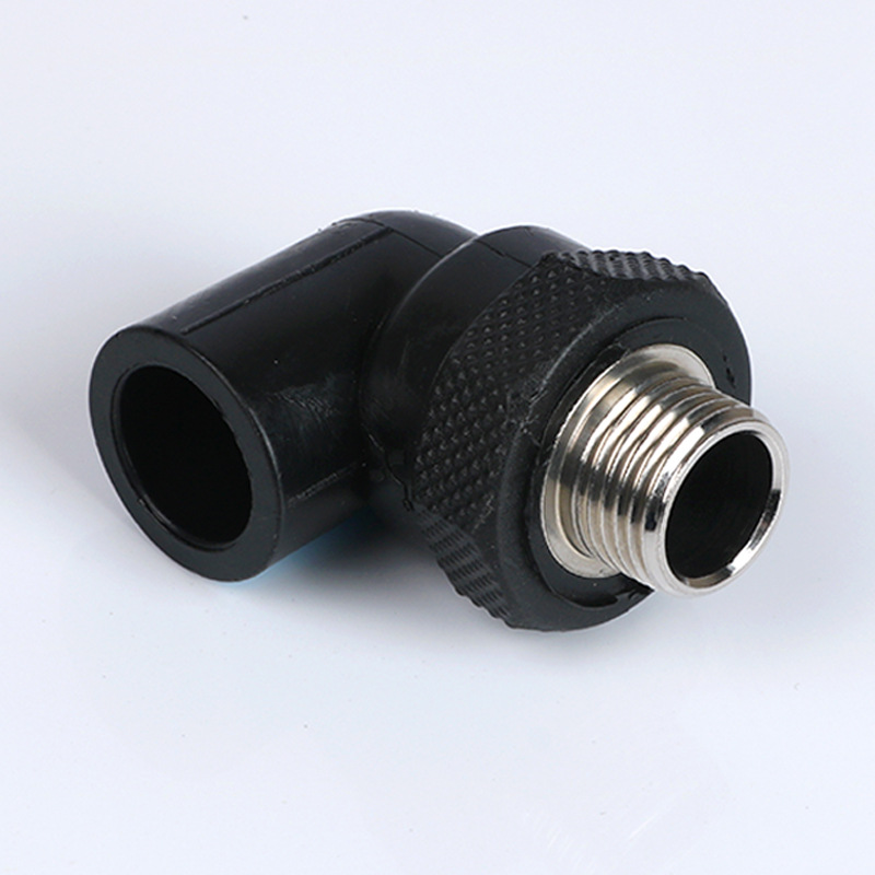 上海曰丰 pe外丝弯头 pe外牙弯头 20pe管件内丝弯头管件厂家批发