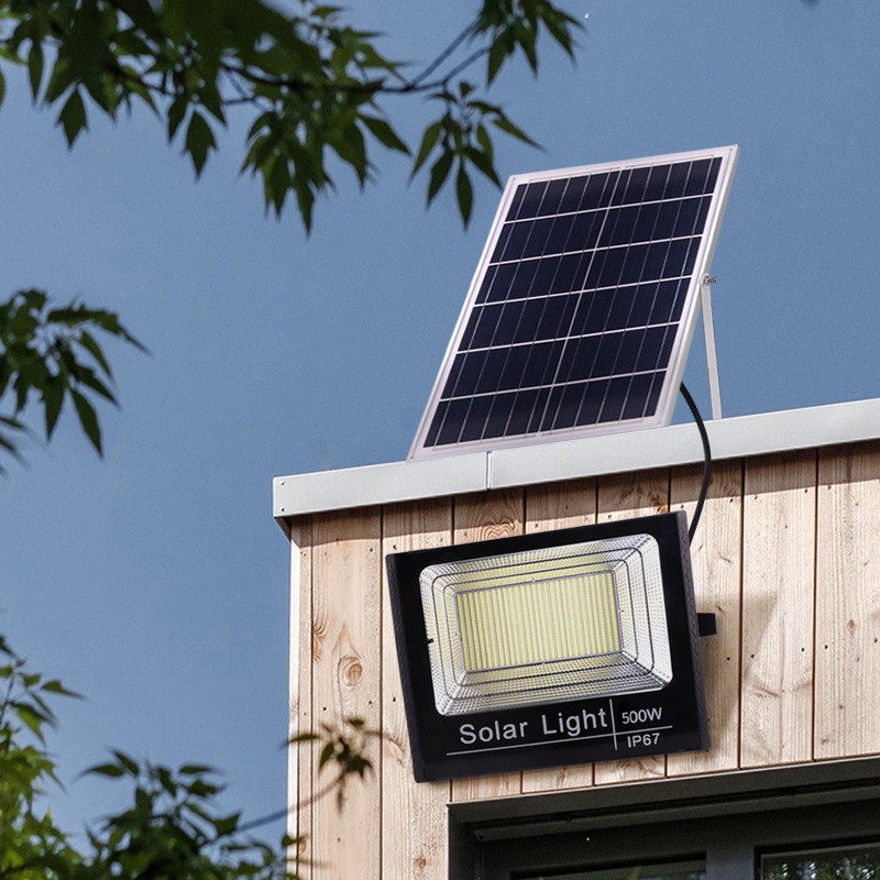 户外防水500瓦投光灯花园庭院灯太阳能泛光灯