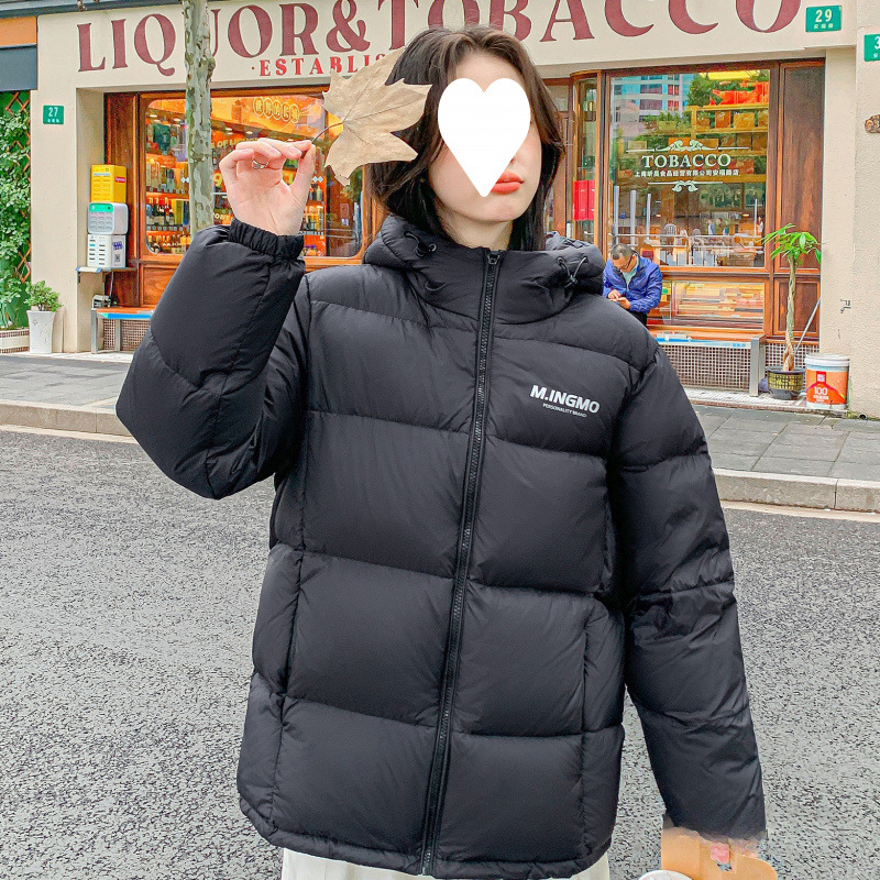 女装短款羽绒服女2025冬季新款小个子宽松情侣加厚面包外套