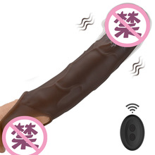 战狼穿戴阳具套无线遥控USB充电夫妻共同阴茎套10频震动成人玩具
