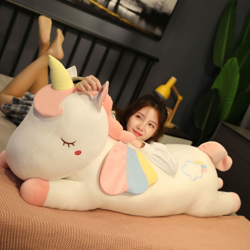 Internet Celebrity Unicorn Doll Plush Toys Large Size Cute Super Soft Girls' Bed Sleeping Ragdoll Pillow Doll