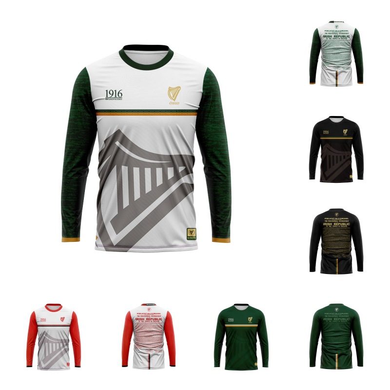 工厂现货nrl英式橄榄球服新1916泽西纪念板球衣长袖运动衫男跨境