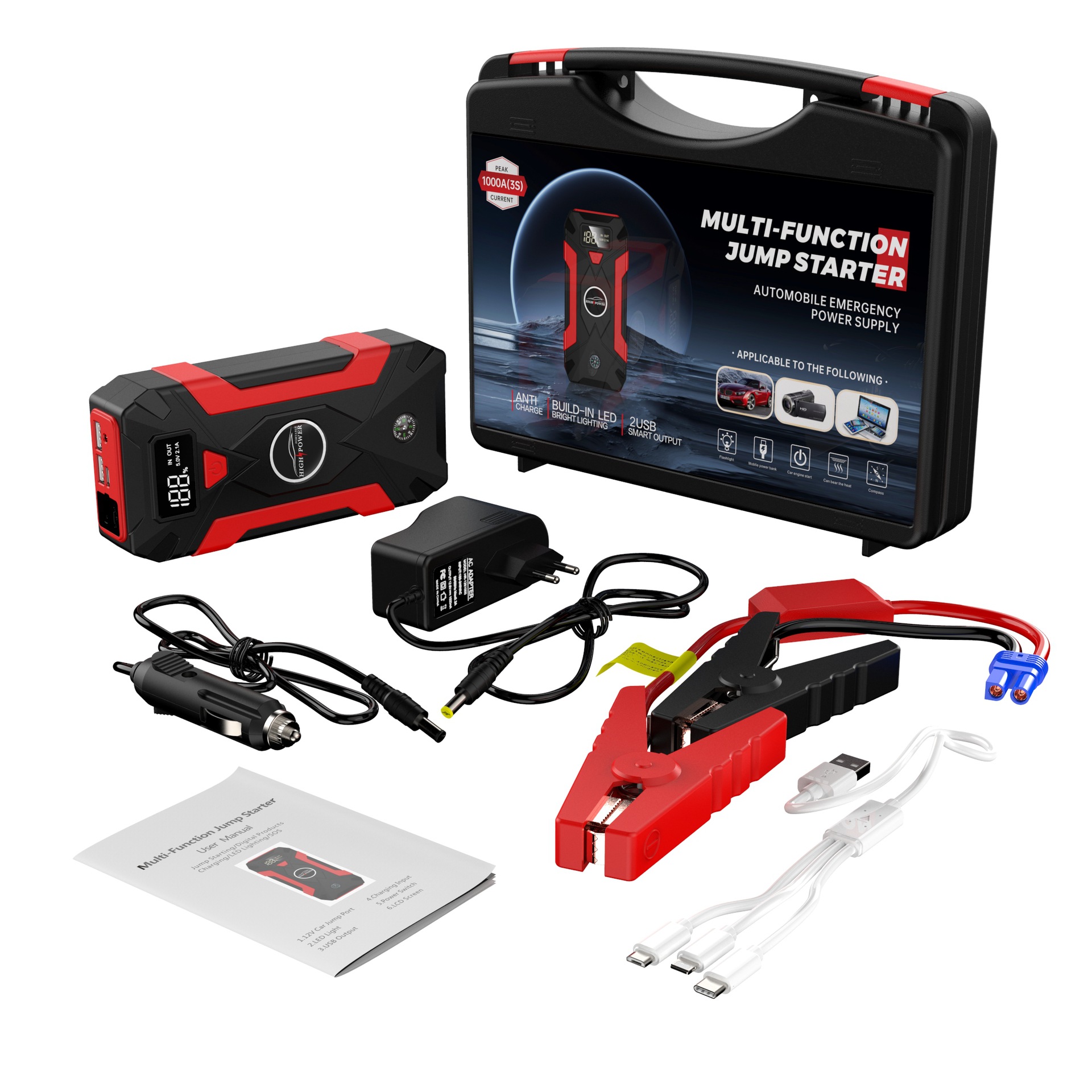 Jump Starter 12v High Power Car Jump Starter Power Bank