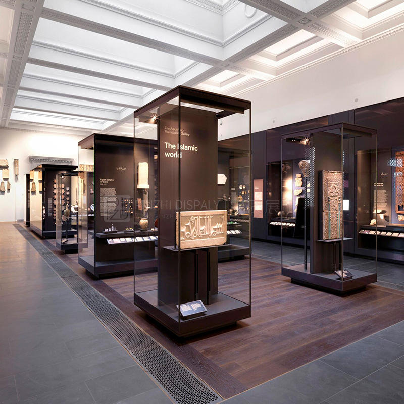 历史文物博物馆展示柜展示人文地理柜子放古董字画通柜壁龛陈列柜