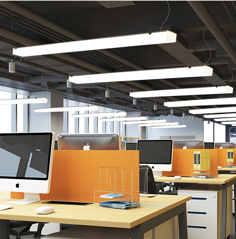 长条灯led五面发光办公教室吊线吸顶方通灯灯具创意造型线条形灯