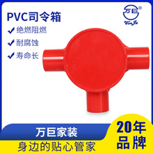 pvc二叉带盖圆形司令箱三四叉圆形八角司令箱管件配件预埋管件盒