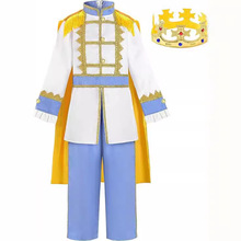 儿童国王男孩cos服装演出服跨境舞台服派对服新款万圣节欧美