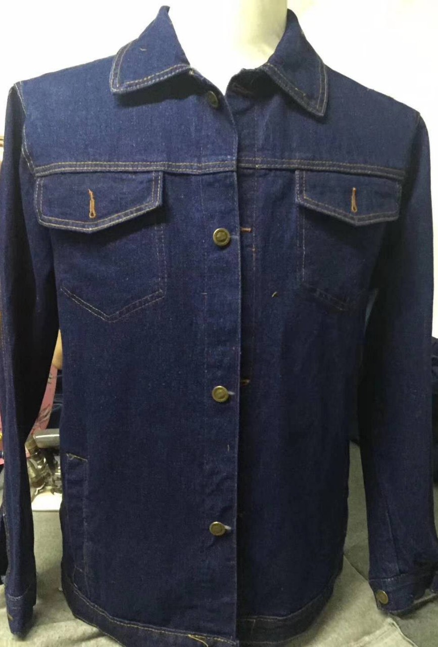 春秋季劳保服洗水牛仔工作服外套 上班长袖电焊车间工地牛仔服