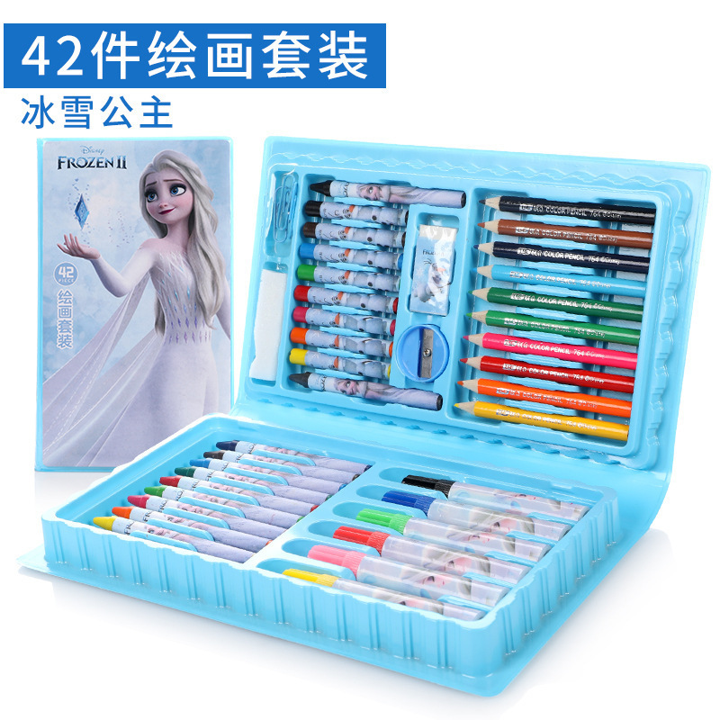 Disney Watercolor Pen Gift Box Children's Kindergarten Graffiti Painting Brush Student Washable Color Art Painting Kit