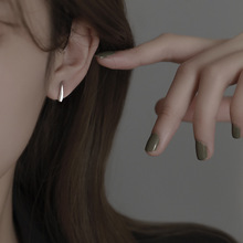 韩版S925银简约水滴小巧耳环女复古时尚个性气质耳钩学生创意耳饰