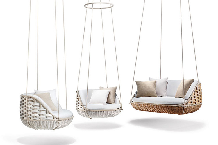 户外网红民宿鸟巢秋千藤编圆形吊床吊椅花园双人吊篮吊床沙发圆床