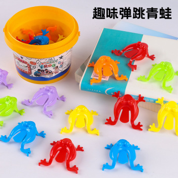 弹跳青蛙80后90怀旧会跳的小青蛙按压跳跳蛙蛤蟆亲子互动玩具批发