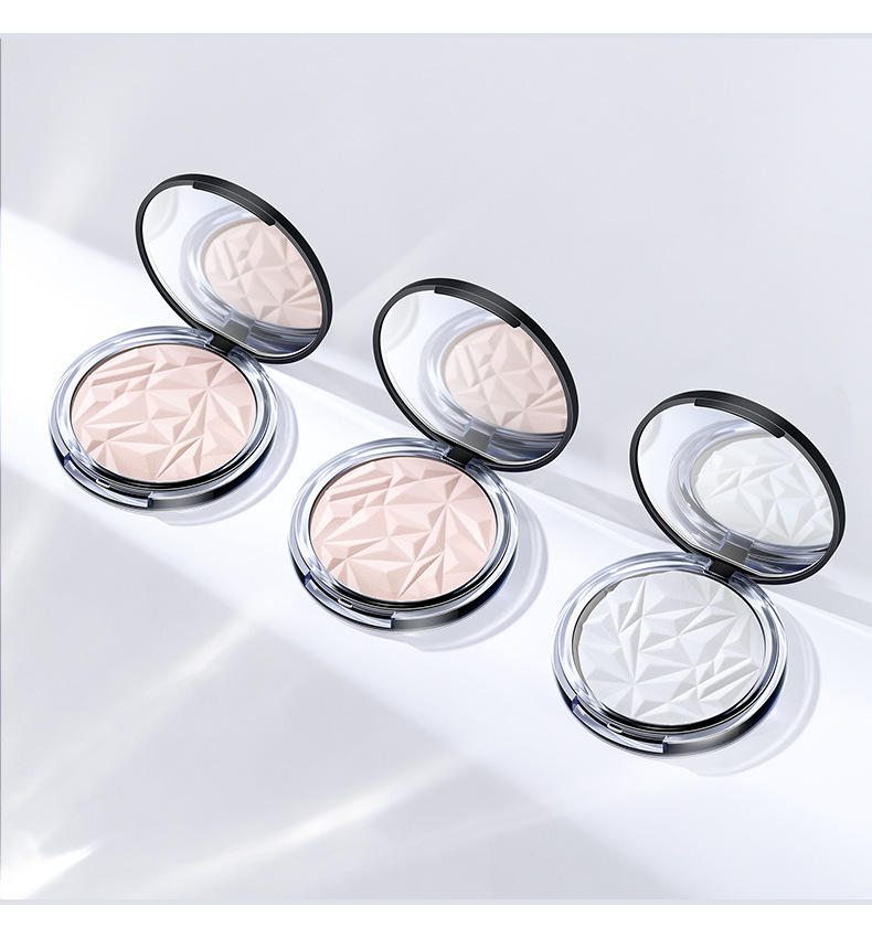 menow美诺钻石粉饼 控油防水持久修容遮瑕透明平价款散粉定妆粉饼