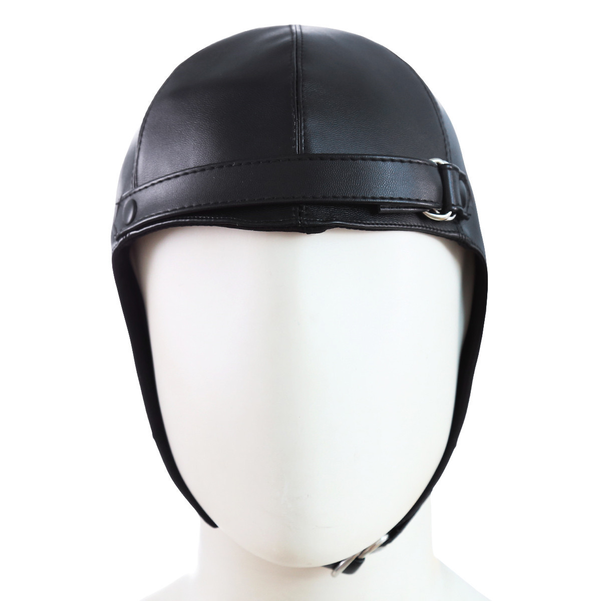 情趣皮革头套面具夫妻系带男女性用品成人蒙头表演道具器外贸新款