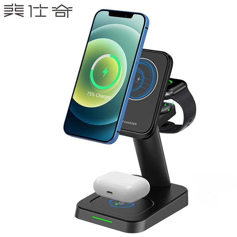 Three-in-One Wireless Charger for iPhone 10W Watch AirPods Headset Multifunctional Wireless Charger Electrical Appliances