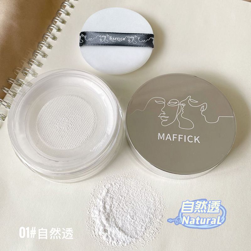 Maffick Light Words Finishing Loose Powder Powder Fine Oil Control Matte Mist Face Makeup Feeling Soft Focus Holding Makeup Light Face Powder