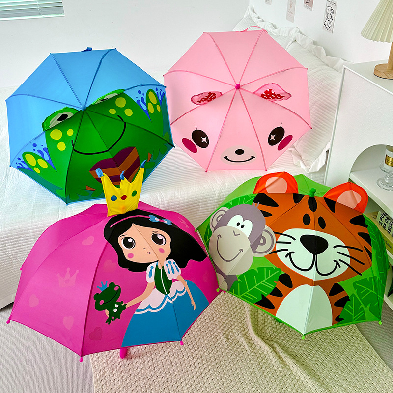 children‘s umbrella cute super light men‘s and women‘s ears three-dimensional modeling children‘s umbrella kindergarten baby child children‘s umbrella