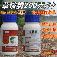 靓除200克/升草铵膦灭生性除草剂威远靓除牛筋草正品强效农用河北