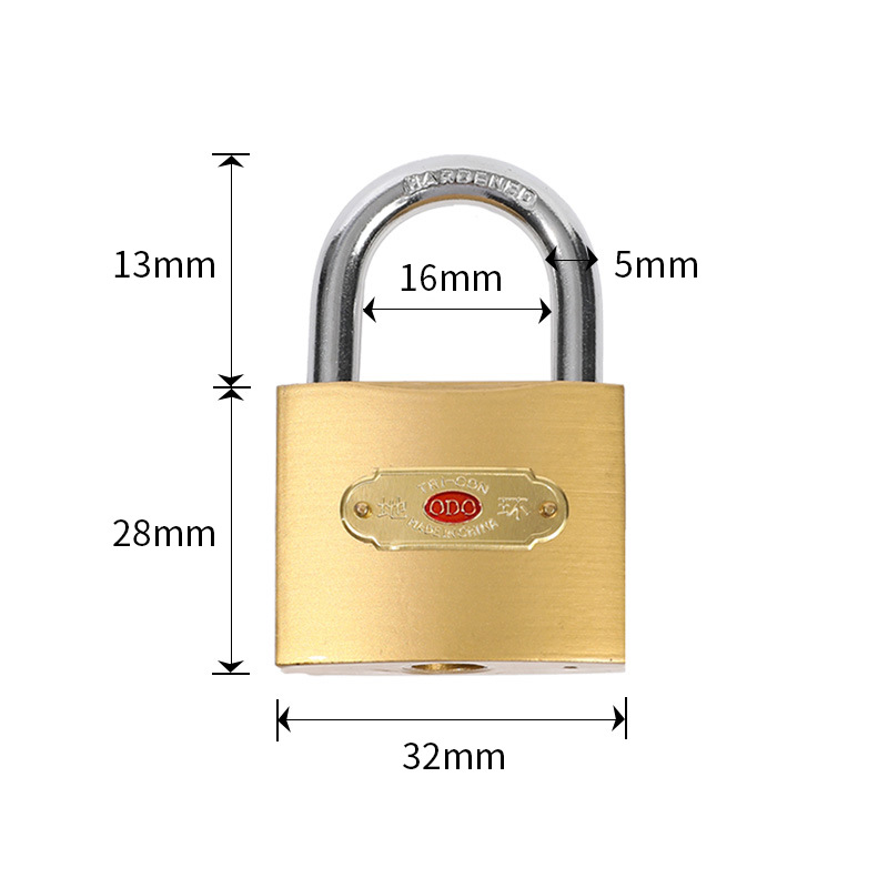 Imitation Copper Padlock Single Open/Open Padlock Multi-Model Student Dormitory Locker Padlock Drawer Factory Door Lock