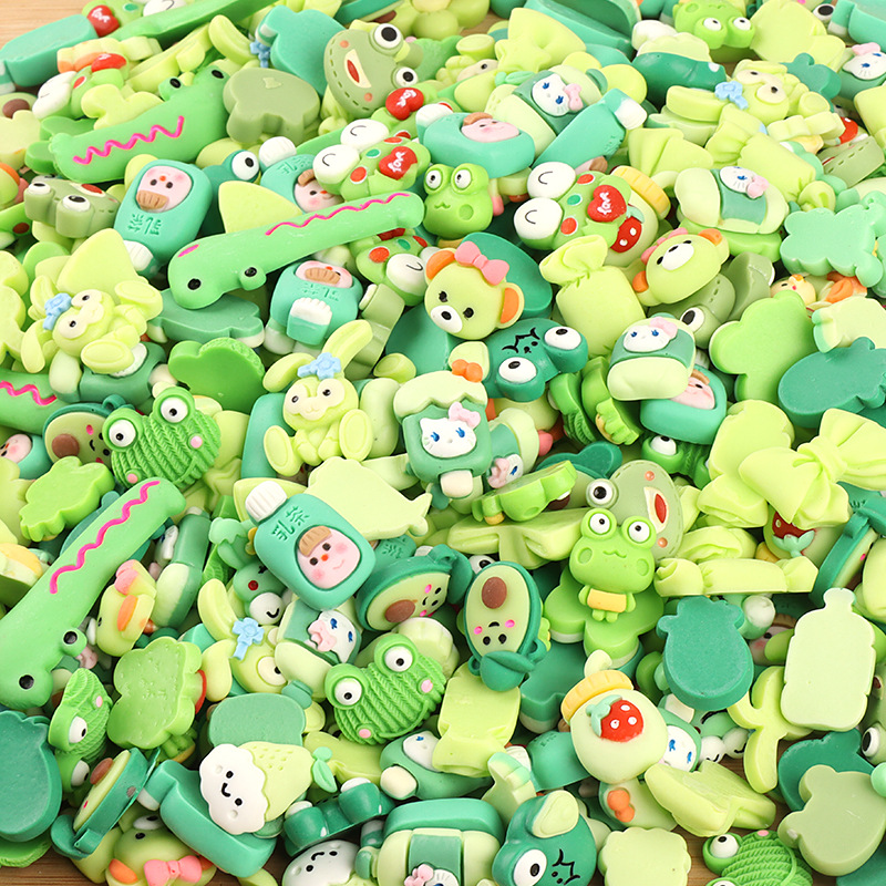 Color Series Cartoon Resin Accessories Mixed Wholesale Lucky Bag DIY Handmade Accessories Candy Toy Cartoon Versatile Tik Tok Live Stream