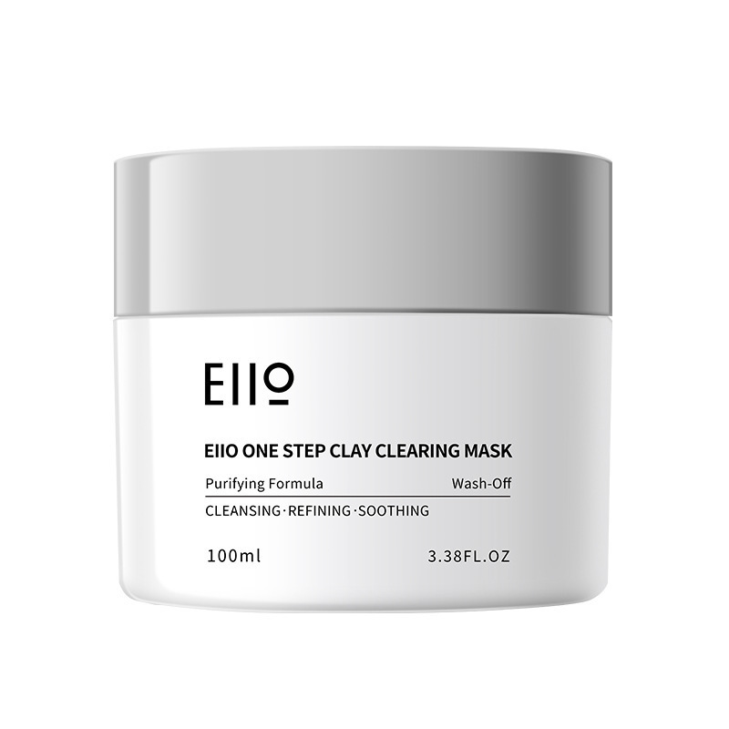 Eiio Cleansing Mask Clay Mask Cleansing Pores Blackhead Acne Men and Women Oily Skin Hydrating Daub-Type White Clay Flagship Store