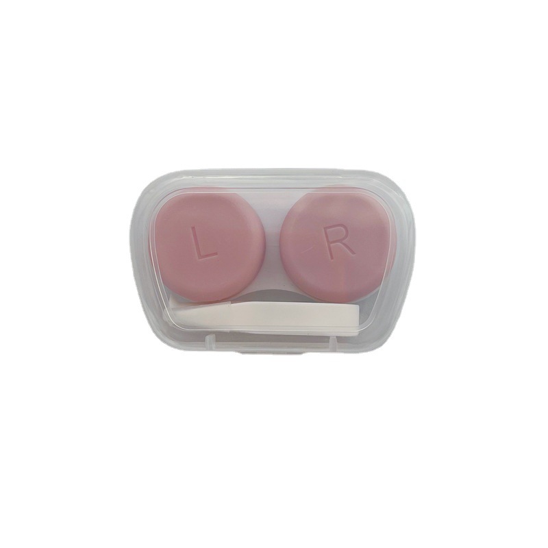 Japanese Style Fresh Colored Contact Lenses Case Portable Invisible Glasses Box Small Cute Ins Salt Companion Storage Box