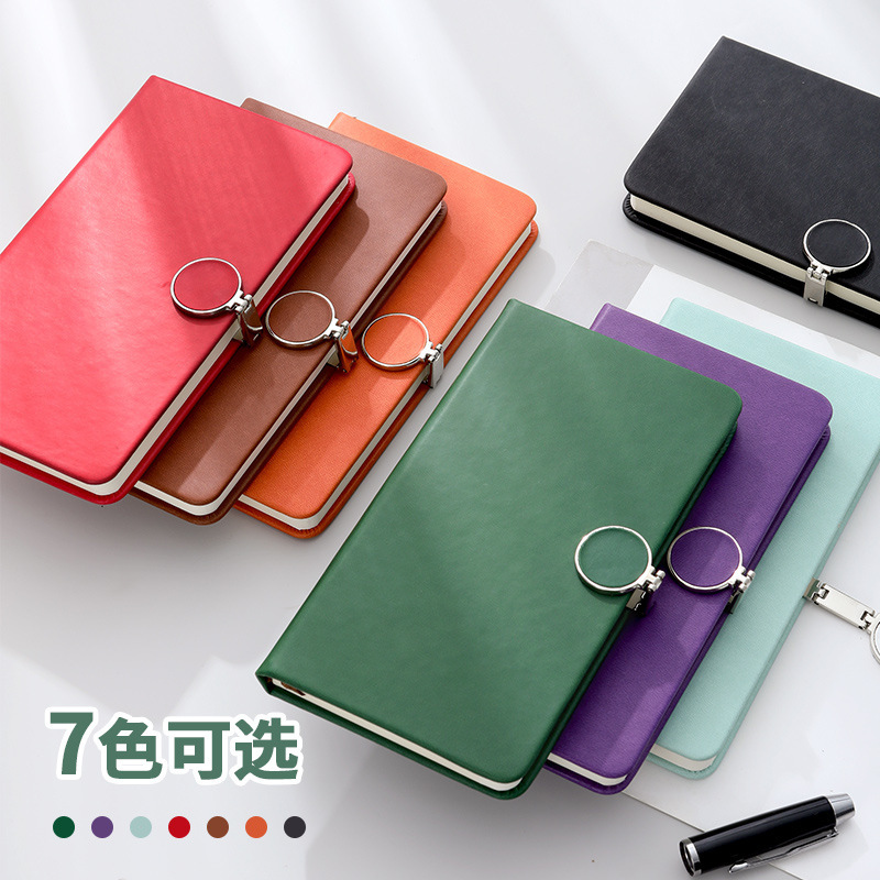 a5a6 notebook with buckle printed logo wholesale business meeting notebook office learning stationery diary book