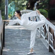 中国风女装棉麻禅修服套装改良汉服唐装瑜伽服新中式居家服舞蹈服
